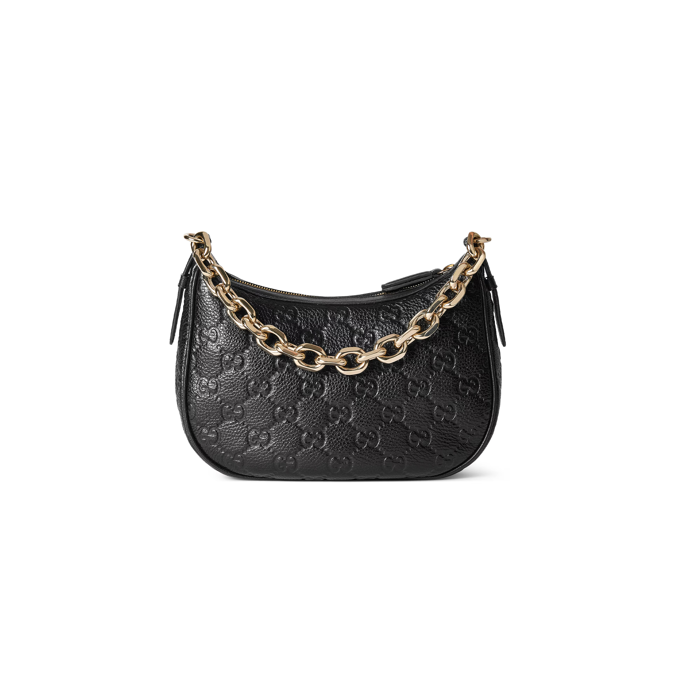 GUCCI GG EMBLEM MEDIUM SHOULDER BAG 815409AAEEM1000 (25.5*20*5cm)
